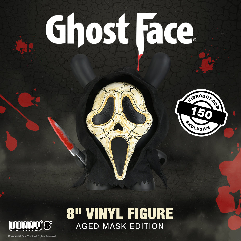 Ghost Face 8" Dunny Vinyl Art Figure - Aged Mask Edition - Exclusive (Limited Edition to 150) (PRE-ORDER)