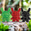 MONOLITH 8" Dunny Art Figures by ROBOT SODA - Complete Series Bundle - Jade, Onyx & Sangre Limited Editions
