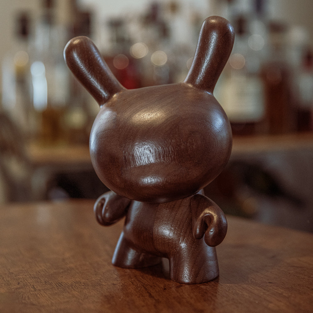 Kidrobot RAW Black Walnut 8" Wood Dunny (Limited Edition of 1000) - SOLD OUT!