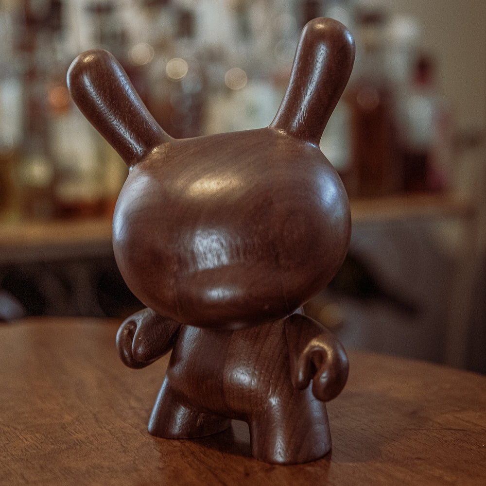 Kidrobot RAW Black Walnut 8" Wood Dunny (Limited Edition of 1000) - SOLD OUT!