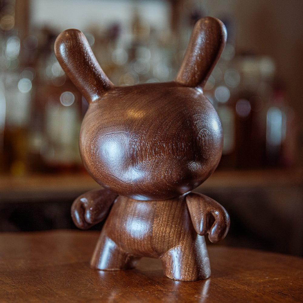 Kidrobot RAW Black Walnut 8" Wood Dunny (Limited Edition of 1000) - SOLD OUT!