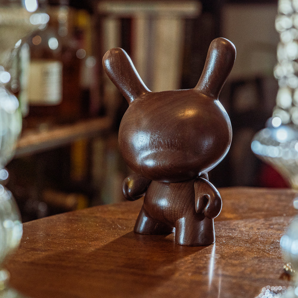 Kidrobot RAW Black Walnut 8" Wood Dunny (Limited Edition of 1000) - SOLD OUT!