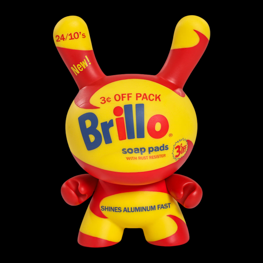 Andy Warhol 8" Masterpiece Vinyl Yellow Brillo Box Dunny - Limited Edition of 300 - SOLD OUT