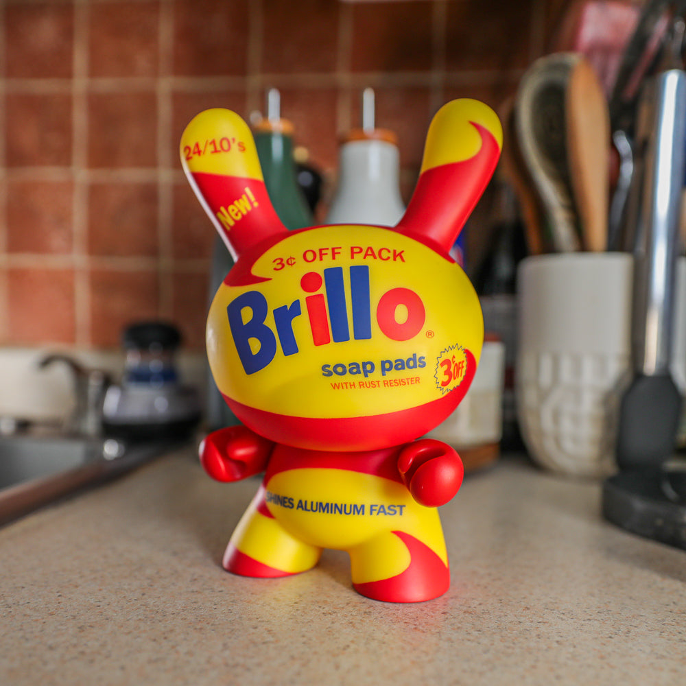 Andy Warhol 8" Masterpiece Vinyl Yellow Brillo Box Dunny - Limited Edition of 300 - SOLD OUT
