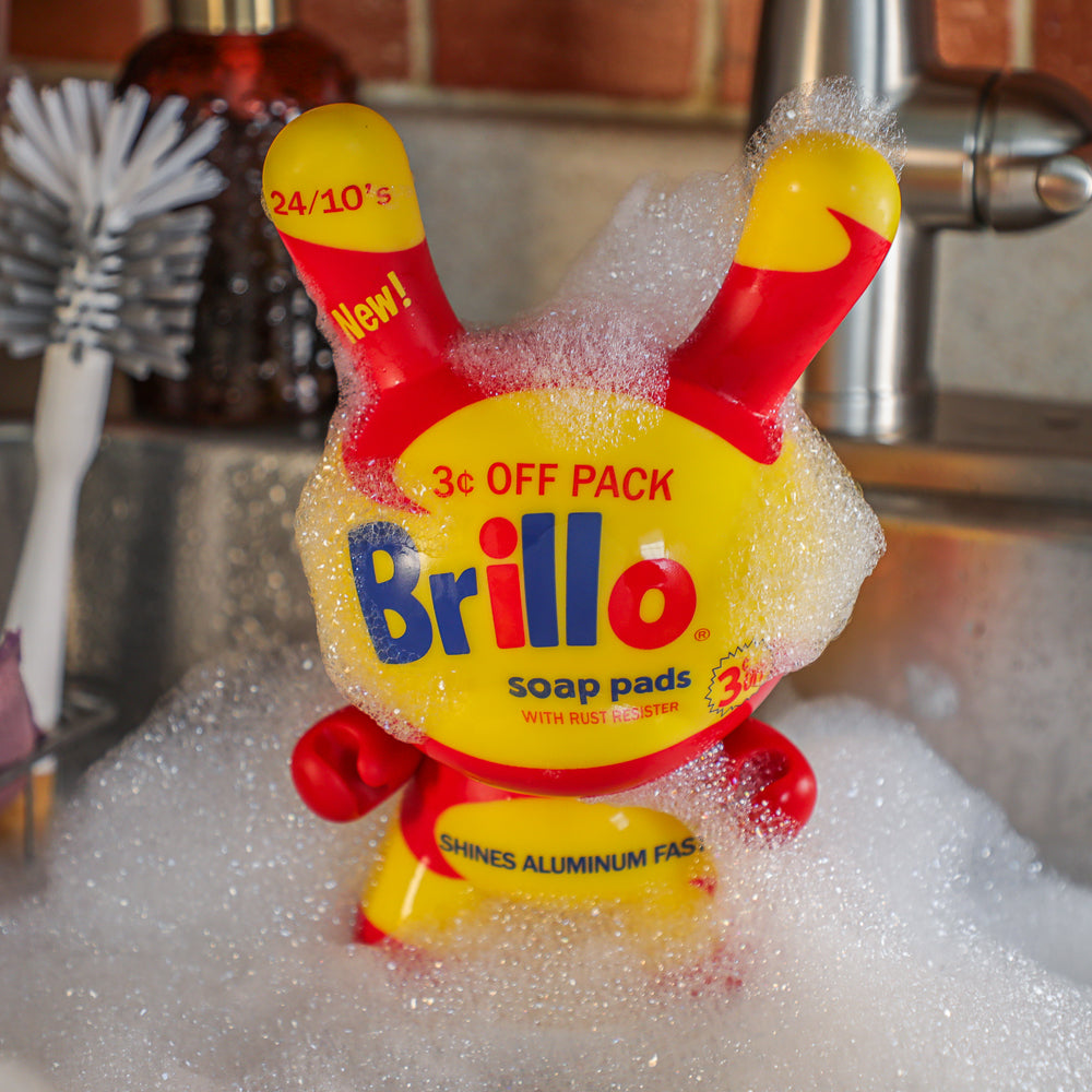 Andy Warhol 8" Masterpiece Vinyl Yellow Brillo Box Dunny - Limited Edition of 300 - SOLD OUT