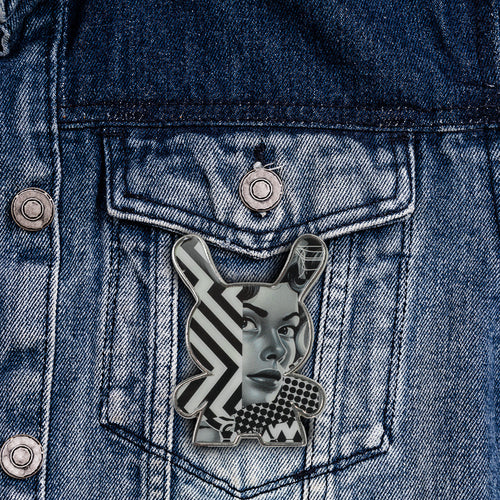 20th Anniversary Monochromic Dunny Pin by Tristan Eaton (Limited Edition of 500)