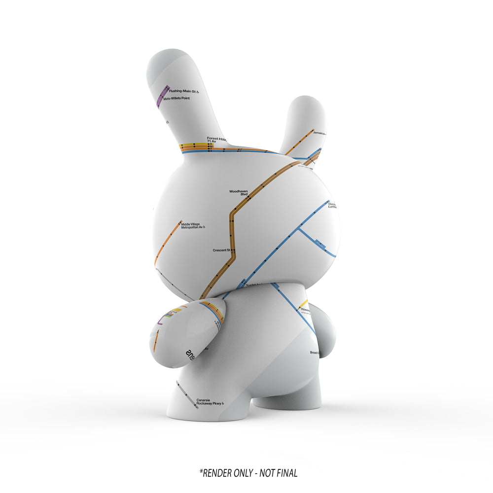 Metropolitan Transportation Authority x Kidrobot - MTA New York City Subway Map Dunny 8" Vinyl Art Figure (CONCEPT))