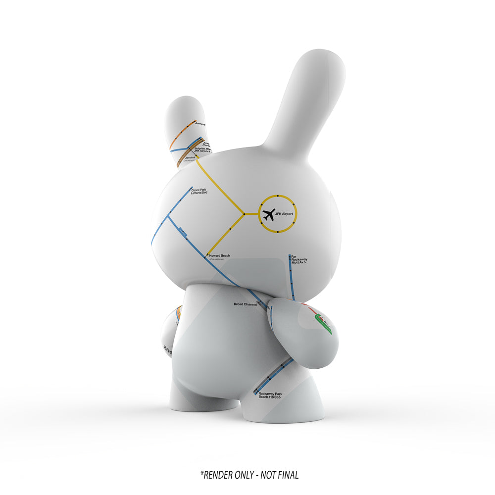Metropolitan Transportation Authority x Kidrobot - MTA New York City Subway Map Dunny 8" Vinyl Art Figure (CONCEPT))