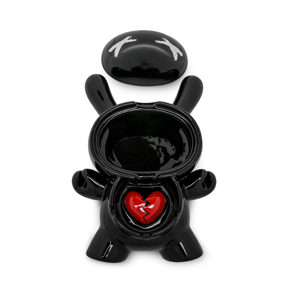 L.I.E. (LOVE ISN’T EASY) Dunny Ceramic Ashtray: BURNED Edition - Kidrobot.com Exclusive - SOLD OUT