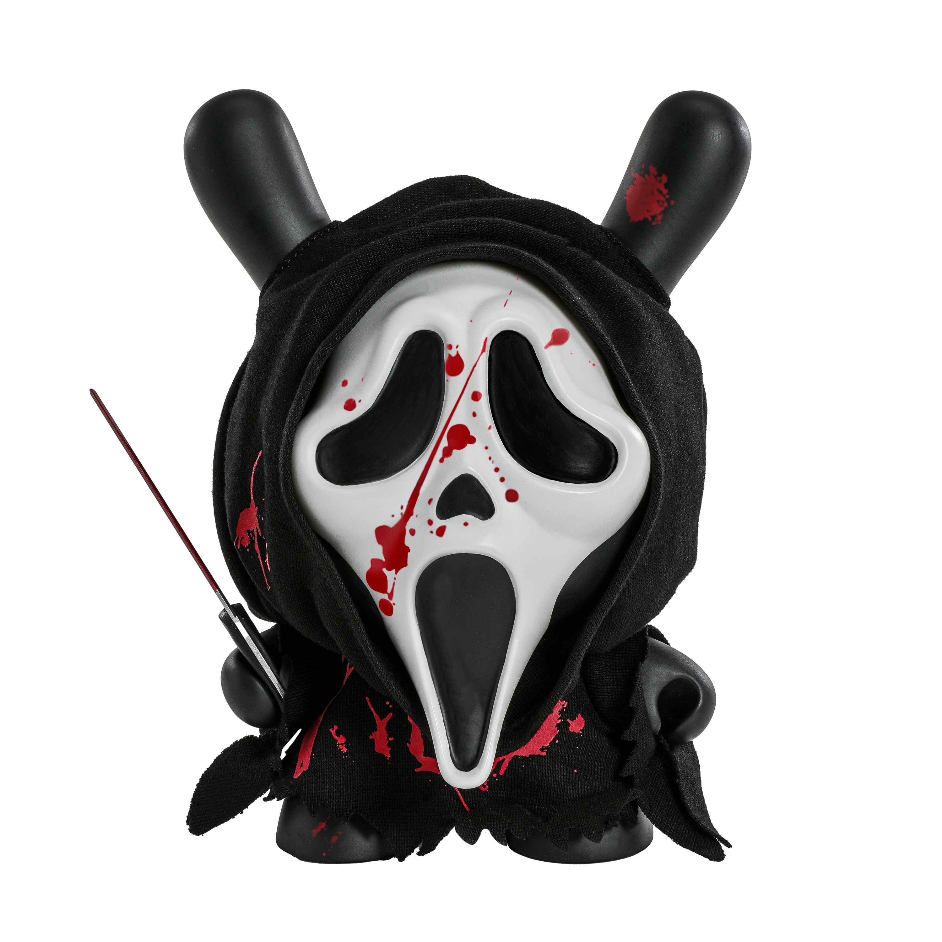 Ghost Face 8" Dunny Glow-in-the-Dark Vinyl Art Figure - Bloody Edition (PRE-ORDER)