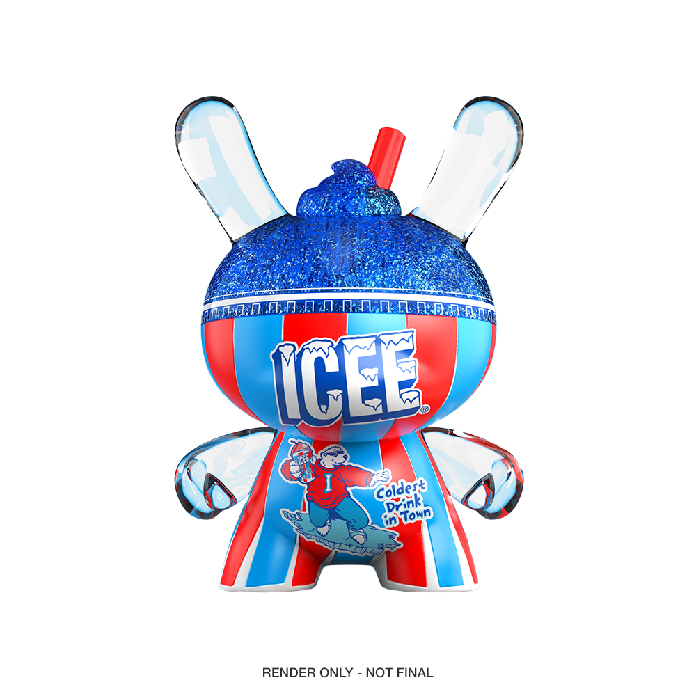 Kidrobot & ICEE® - Blue Raspberry ICEE 3" Resin Dunny Art Figure - SDCC Debut (PRE-ORDER)
