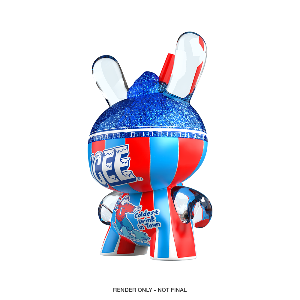 Kidrobot & ICEE® - Blue Raspberry ICEE 3" Resin Dunny Art Figure - SDCC Debut (PRE-ORDER)