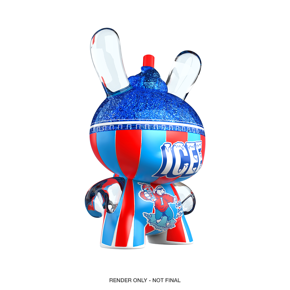 Kidrobot & ICEE® - Blue Raspberry ICEE 3" Resin Dunny Art Figure - SDCC Debut (PRE-ORDER)