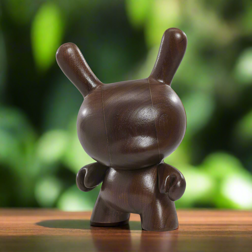 Kidrobot RAW Black Walnut 8" Wood Dunny (Limited Edition of 1000) - SOLD OUT!