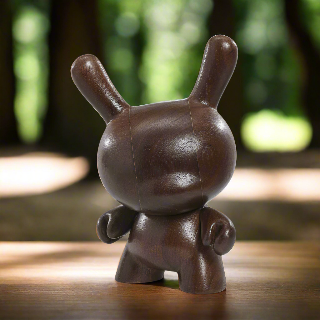 Kidrobot RAW Black Walnut 8" Wood Dunny (Limited Edition of 1000) - SOLD OUT!