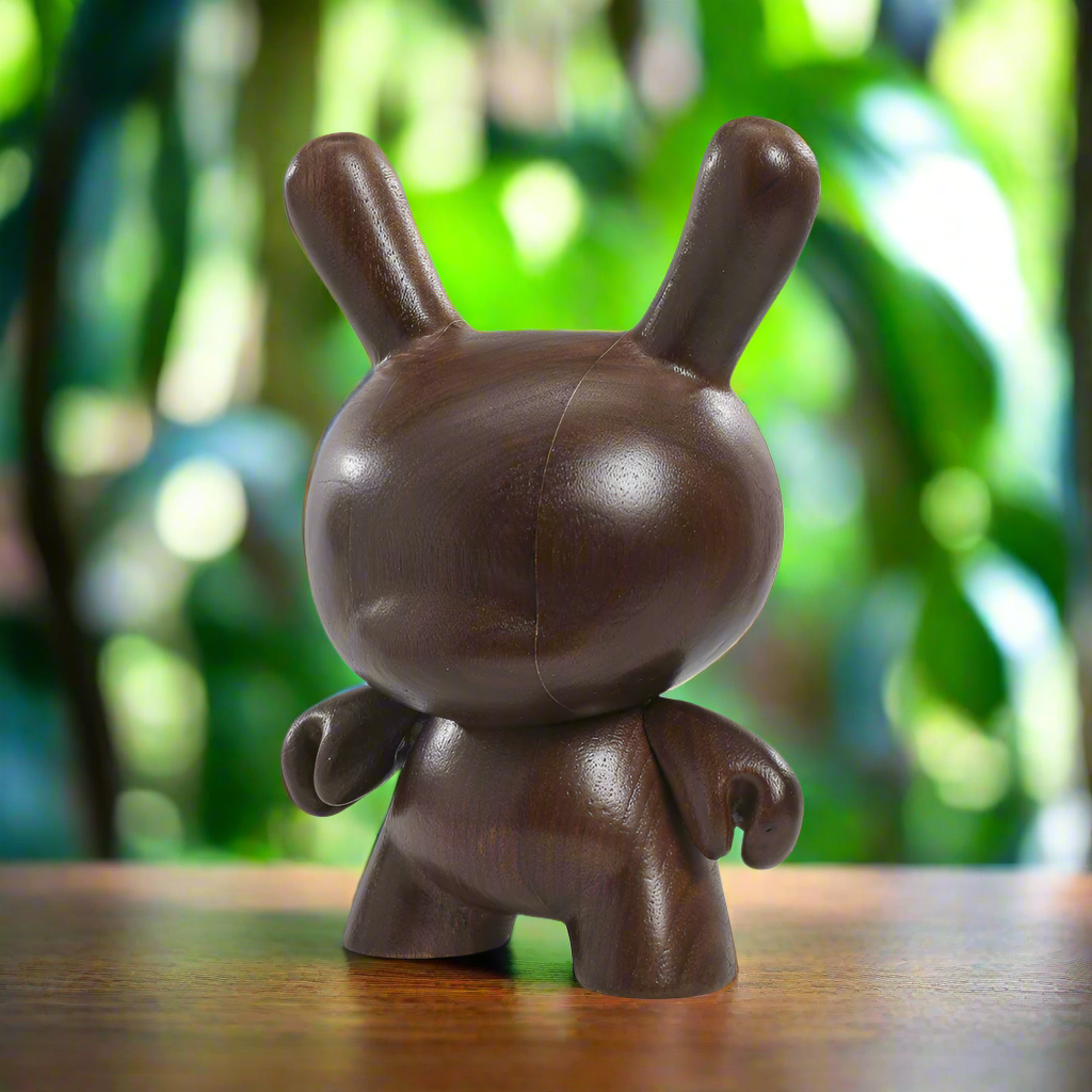 Kidrobot RAW Black Walnut 8" Wood Dunny (Limited Edition of 1000) - SOLD OUT!