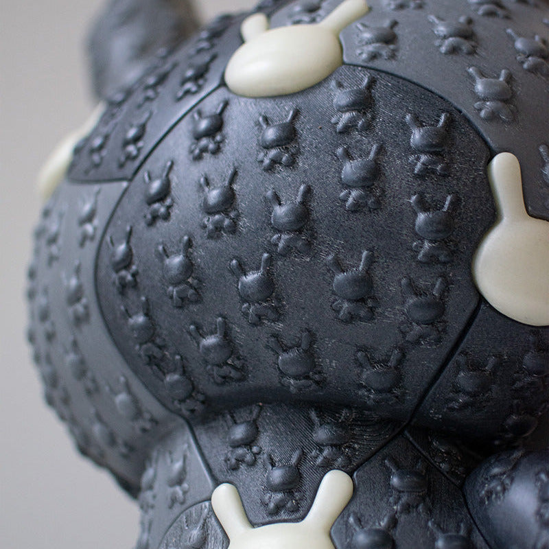 Kidrobot x Locknesters Puzzle Dunny 20" Glow-in-the-Dark Art Figure - Monochrome Exclusive - Limited Edition of 20 (PRE-ORDER)