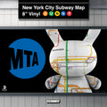 Metropolitan Transportation Authority x Kidrobot - MTA New York City Subway Map Dunny 8" Vinyl Art Figure (CONCEPT))