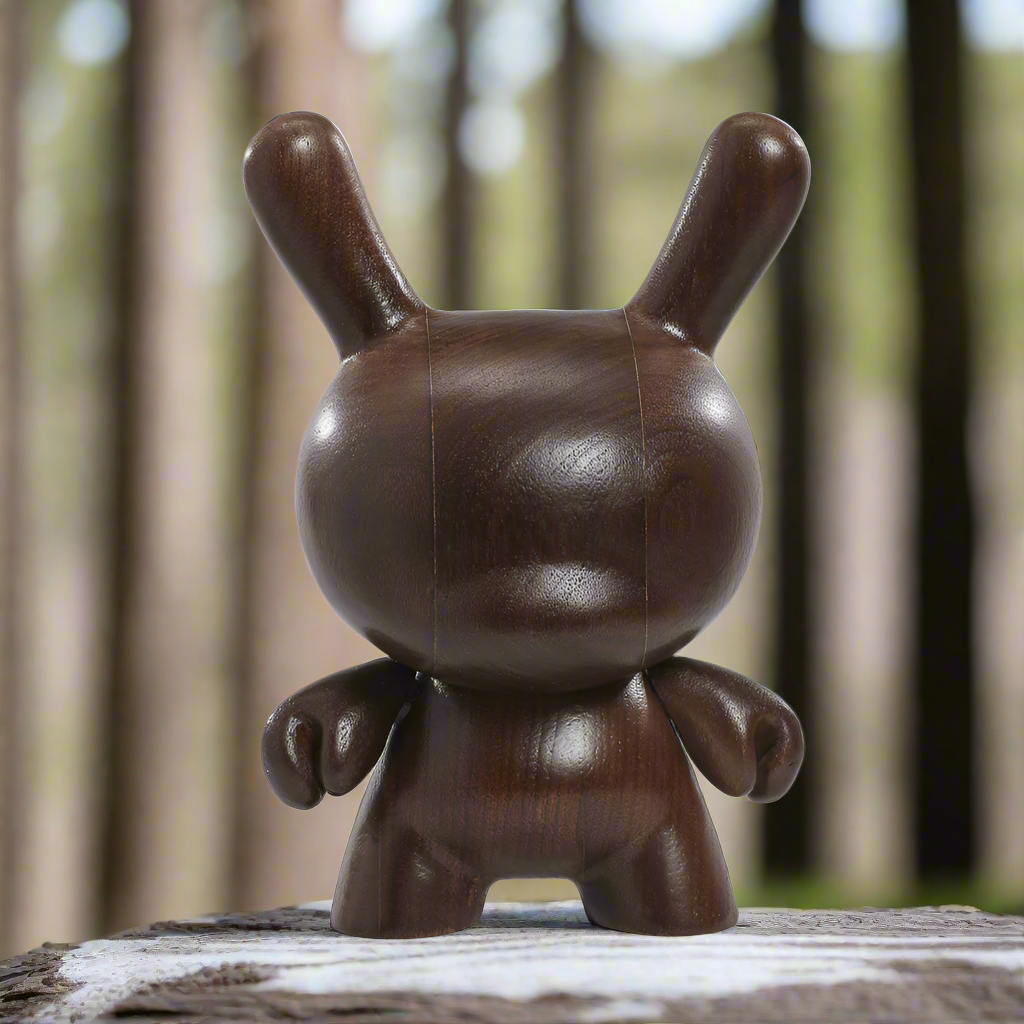 Kidrobot RAW Black Walnut 8" Wood Dunny (Limited Edition of 1000) - SOLD OUT!