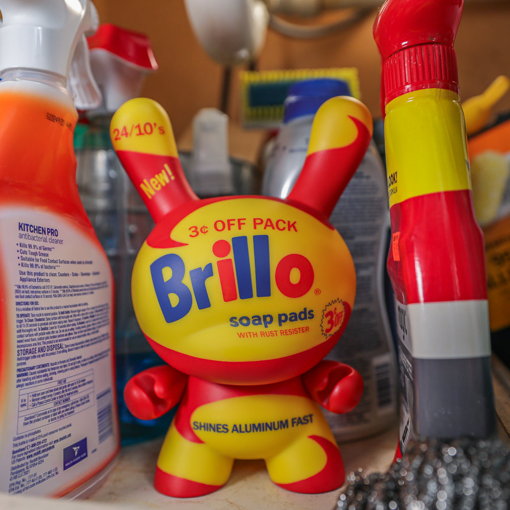 Andy Warhol 8" Masterpiece Vinyl Yellow Brillo Box Dunny - Limited Edition of 300 - SOLD OUT