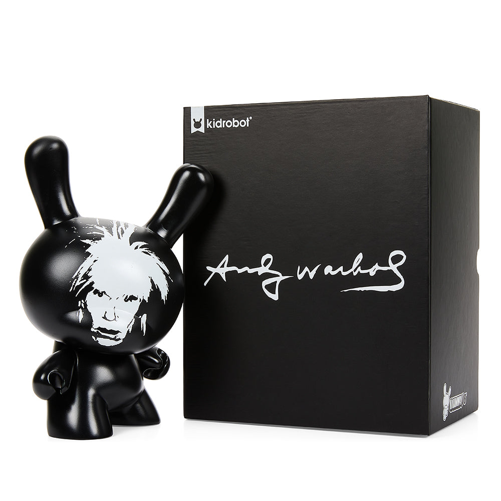 Andy Warhol Fright Wig Self-Portrait 8" Masterpiece Dunny - Monochrome Edition - SOLD OUT