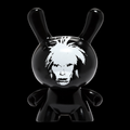 Andy Warhol Fright Wig Self-Portrait 8" Masterpiece Dunny - Monochrome Edition - SOLD OUT