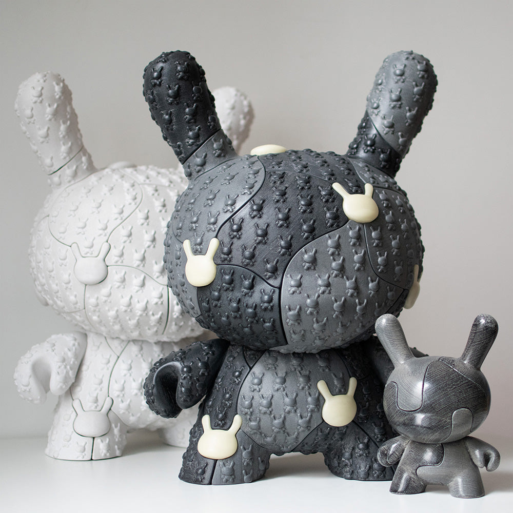 Kidrobot x Locknesters Puzzle Dunny 20" Glow-in-the-Dark Art Figure - Monochrome Exclusive - Limited Edition of 20 (PRE-ORDER)