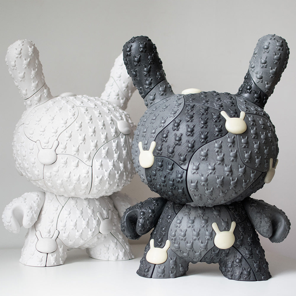 Kidrobot x Locknesters Puzzle Dunny 20" Glow-in-the-Dark Art Figure - Monochrome Exclusive - Limited Edition of 20 (PRE-ORDER)