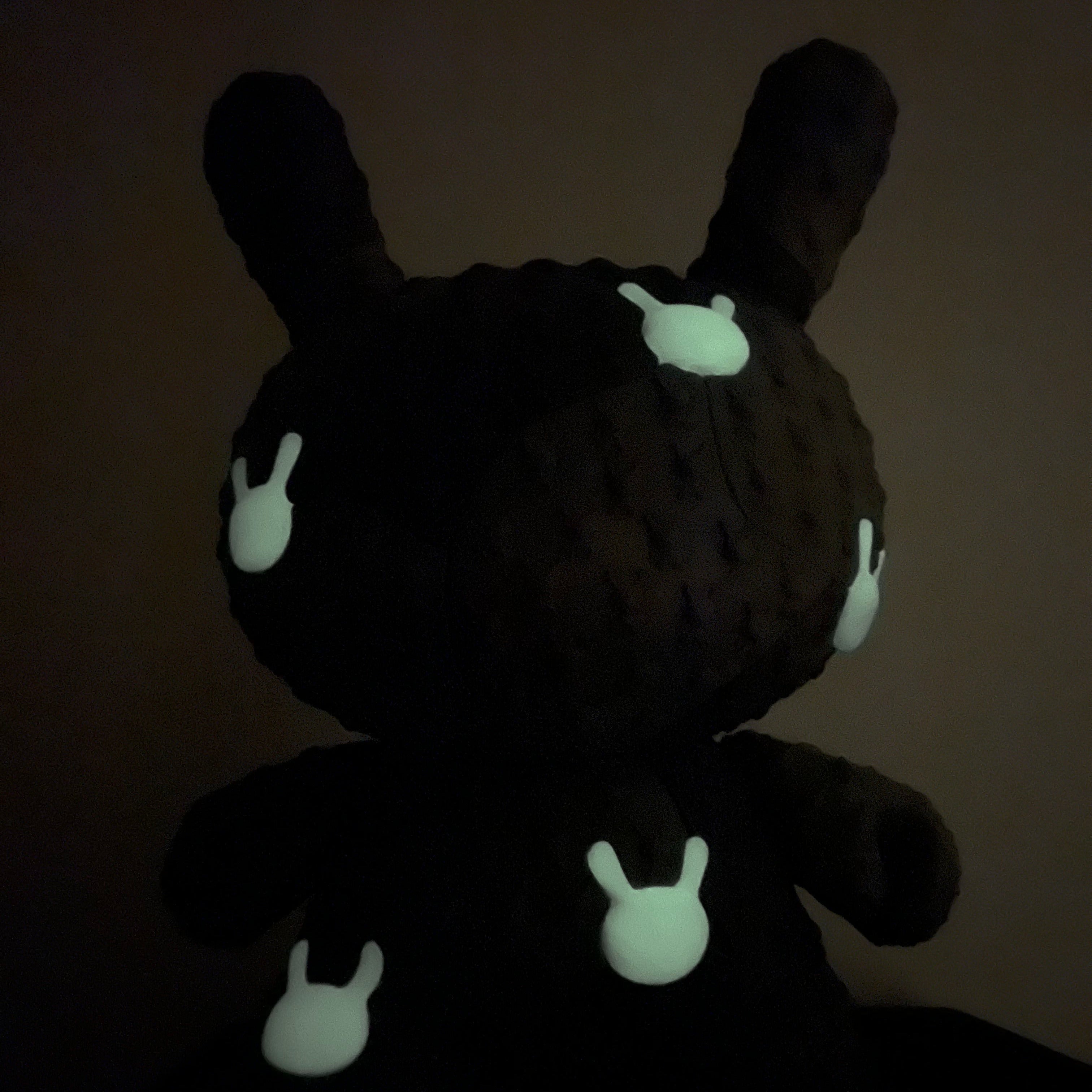 Kidrobot x Locknesters Puzzle Dunny 20" Glow-in-the-Dark Art Figure - Monochrome Exclusive - Limited Edition of 20 (PRE-ORDER)