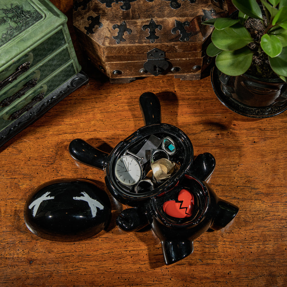 L.I.E. (LOVE ISN’T EASY) Dunny Ceramic Ashtray: BURNED Edition - Kidrobot.com Exclusive - SOLD OUT