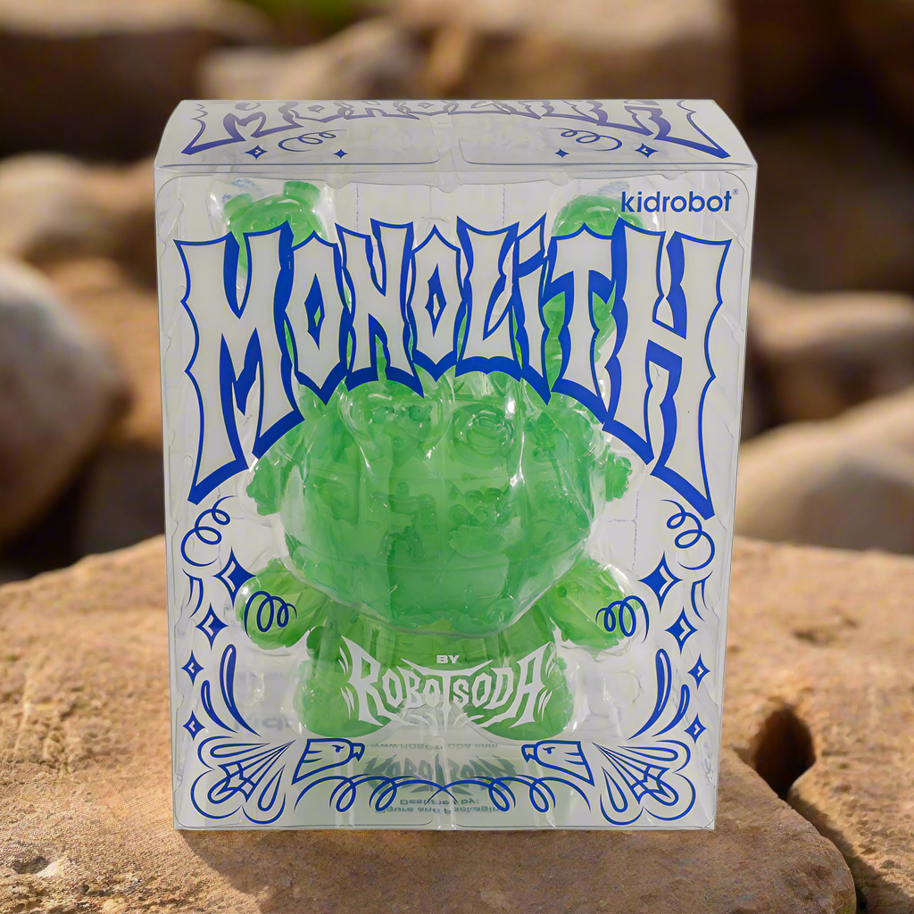 MONOLITH 8" Dunny Art Figures by ROBOT SODA - Complete Series Bundle - Jade, Onyx & Sangre Limited Editions